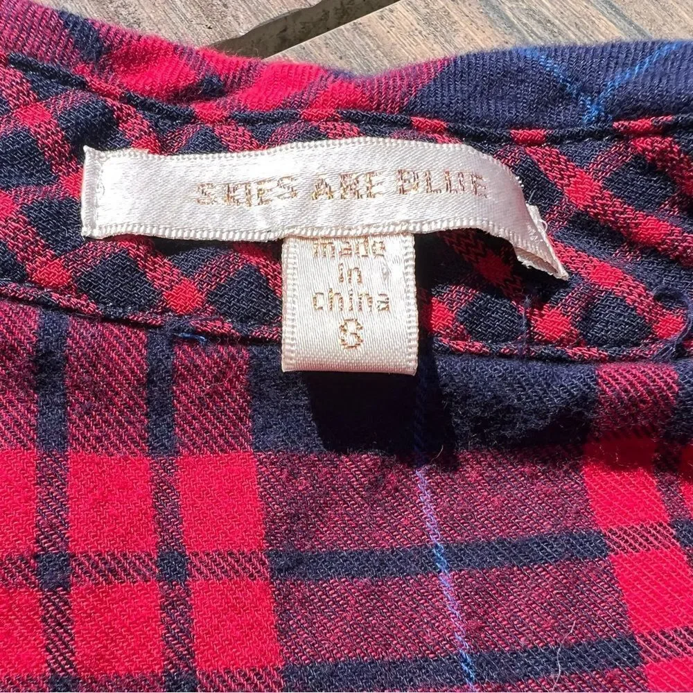 Skies Are Blue Flannel Button-up | Size: Small | Color: Red